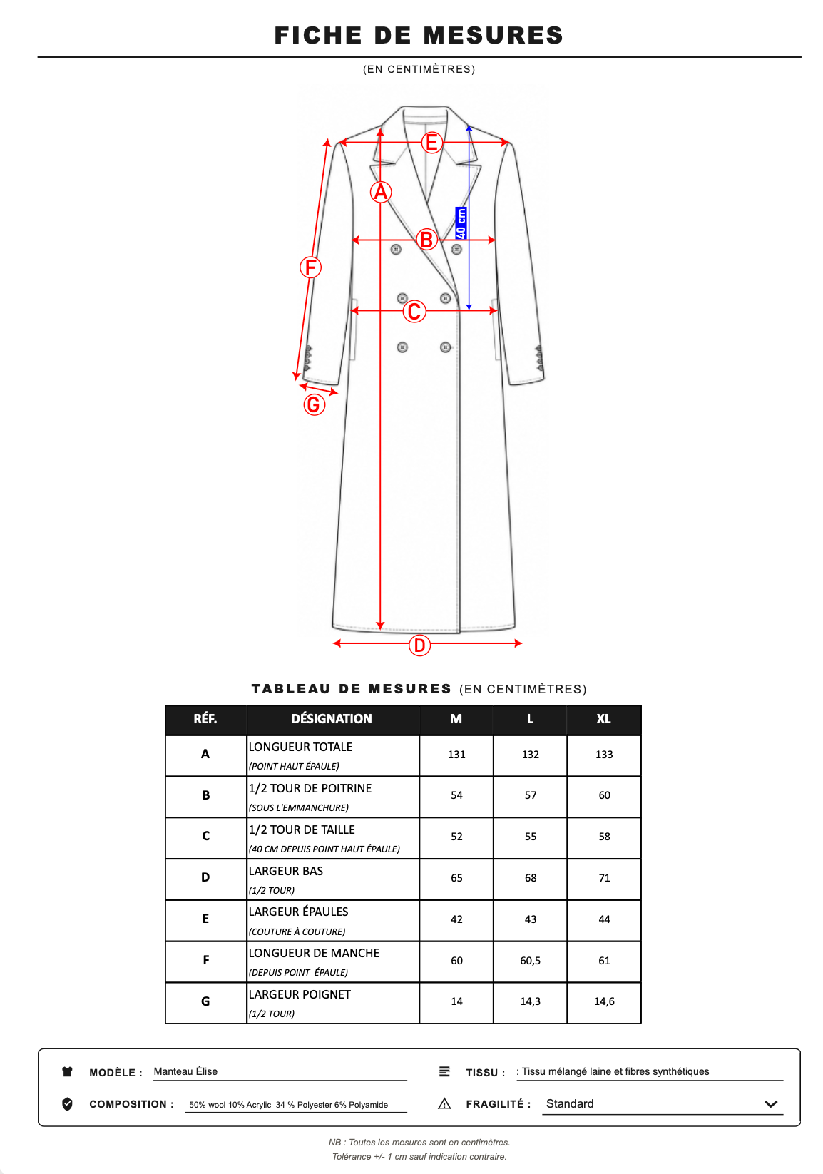 Manteau Élise