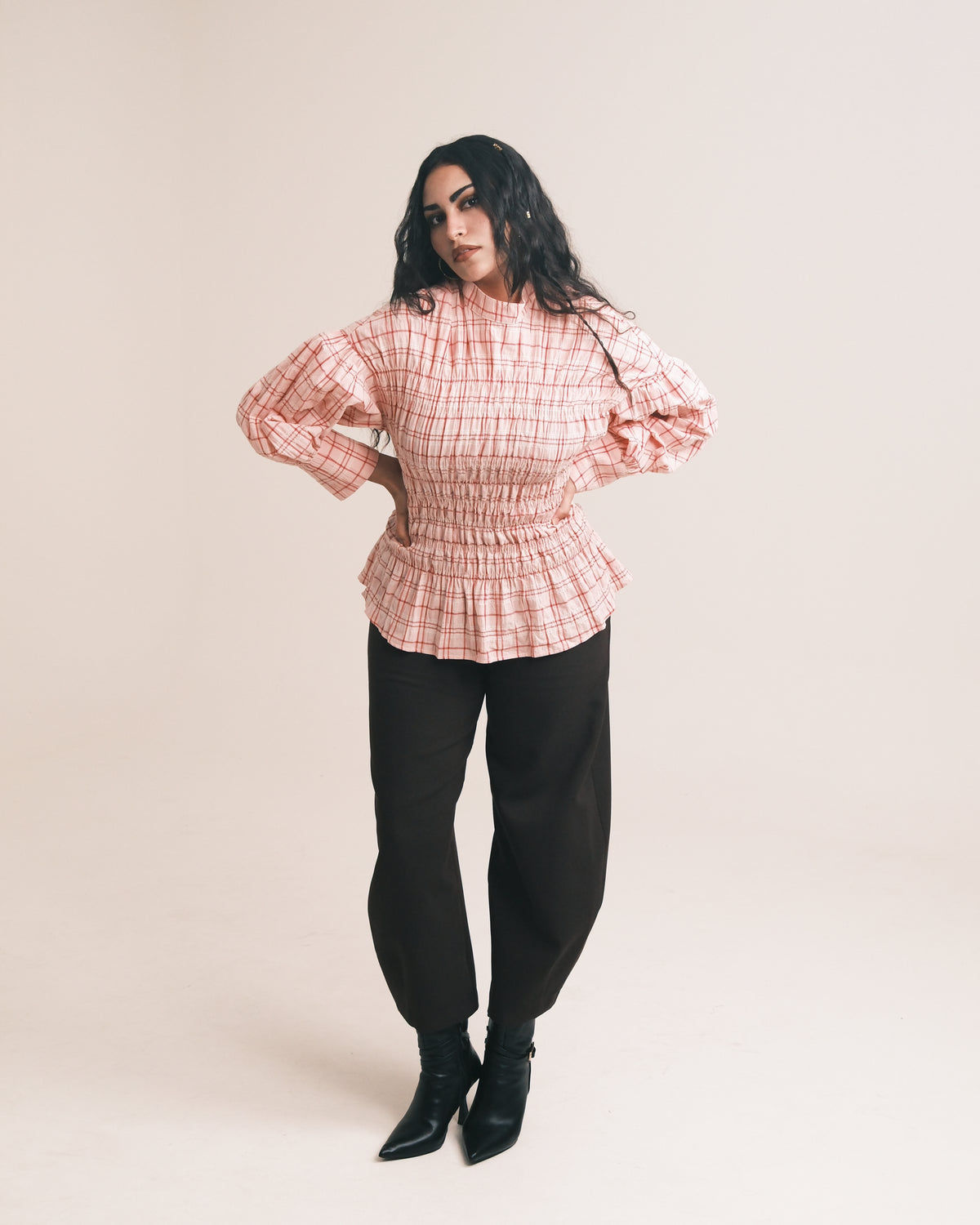 NAYLA SMOCKED TOP