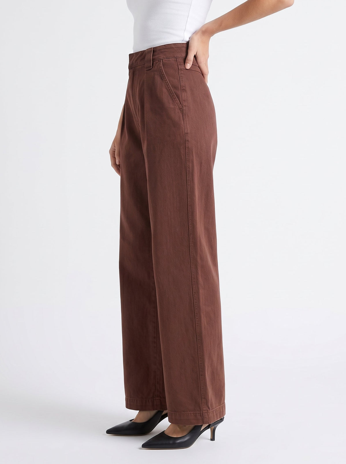 Pantalon Sienna – Marron Délavé