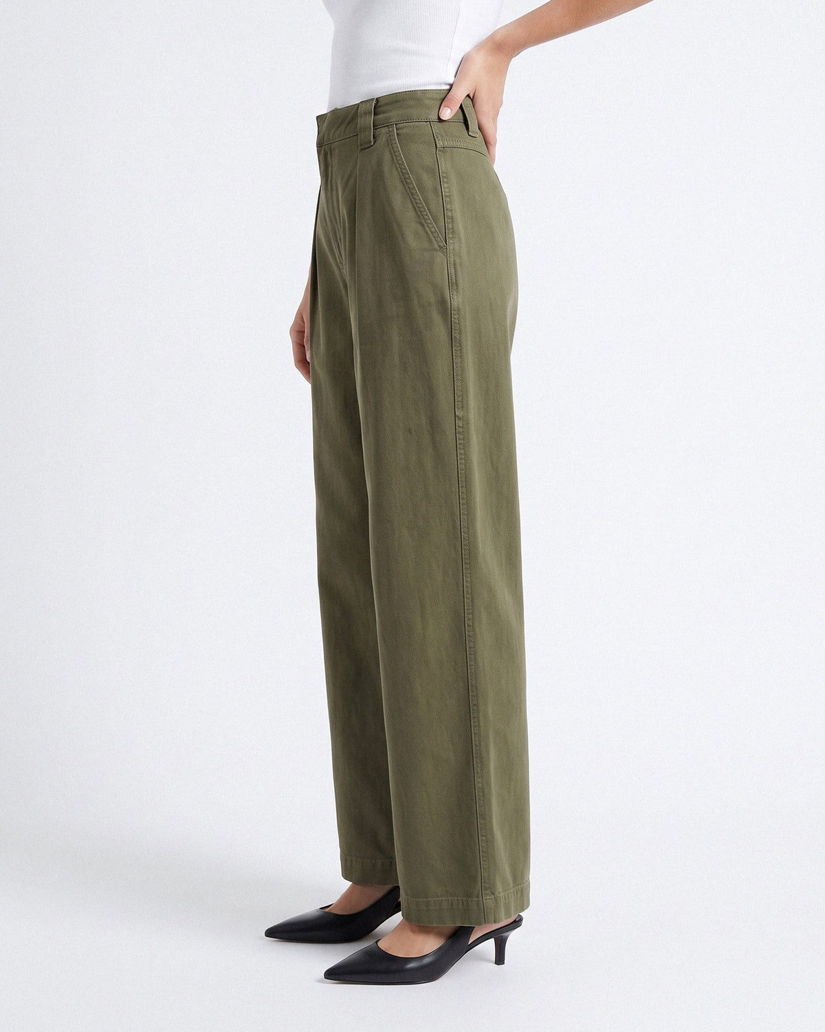 Pantalon Sienna – Kaki Délavé