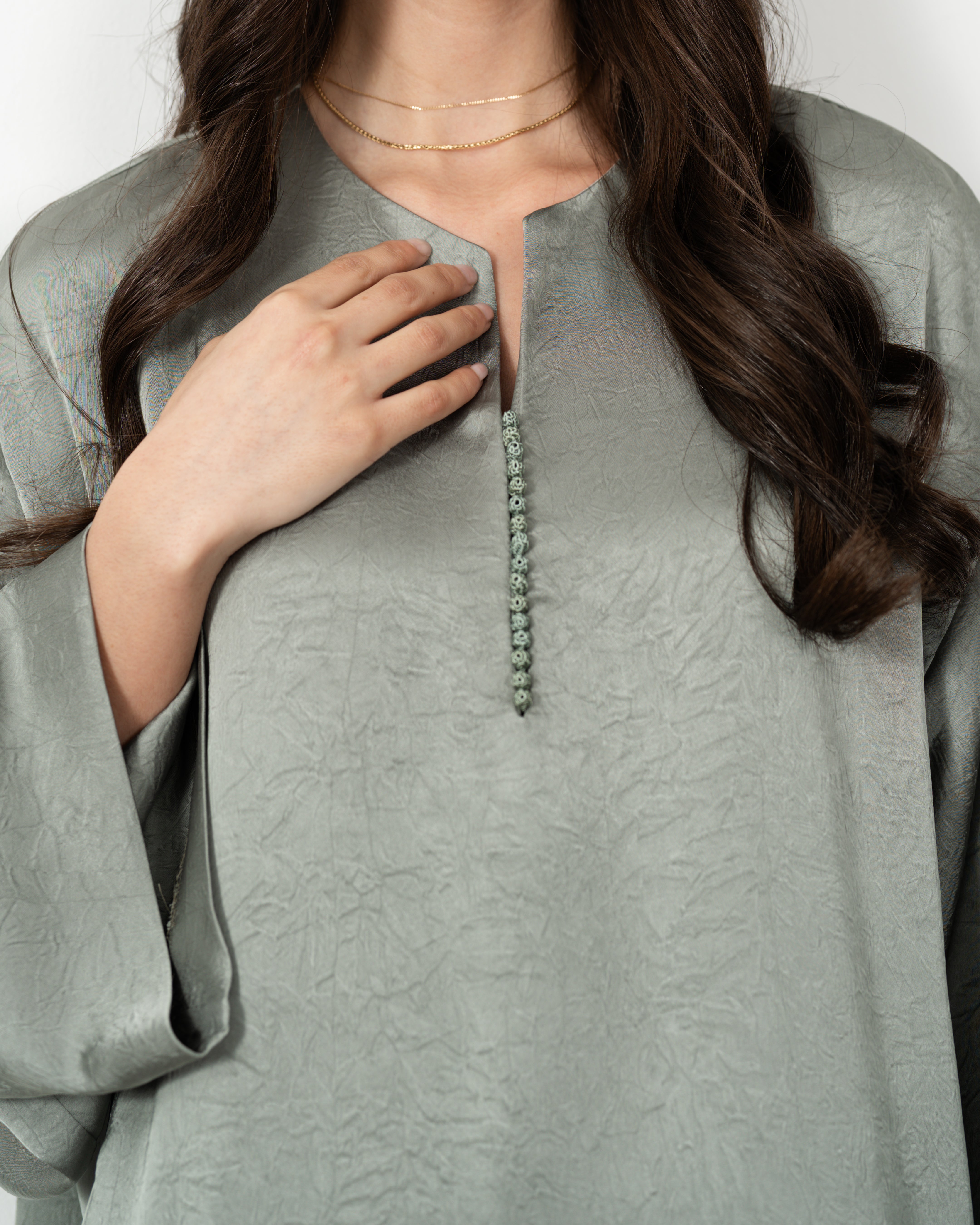 ROBE ASILAH VERT SAUGE