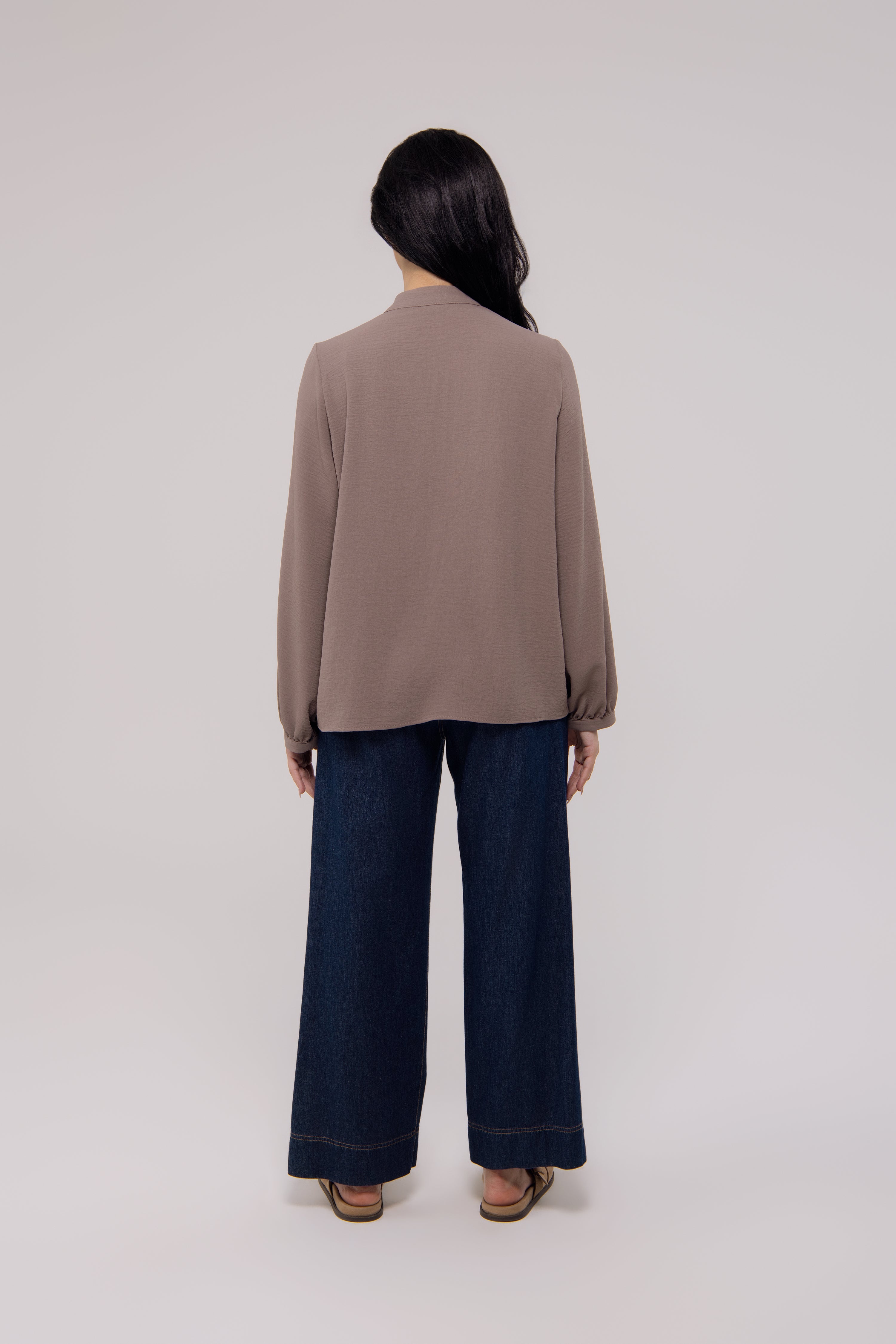 Top Drapé Taupe