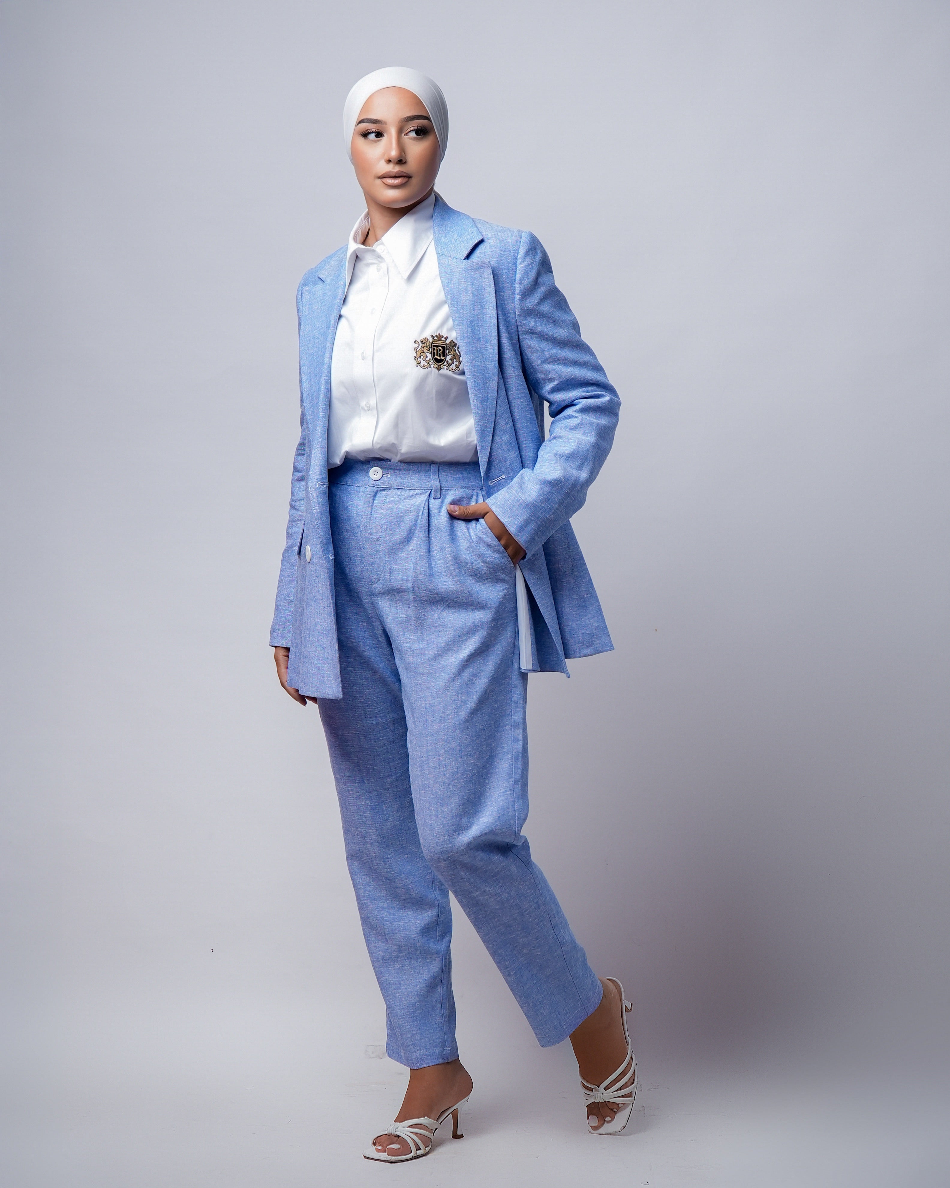 Ensemble lin chambray