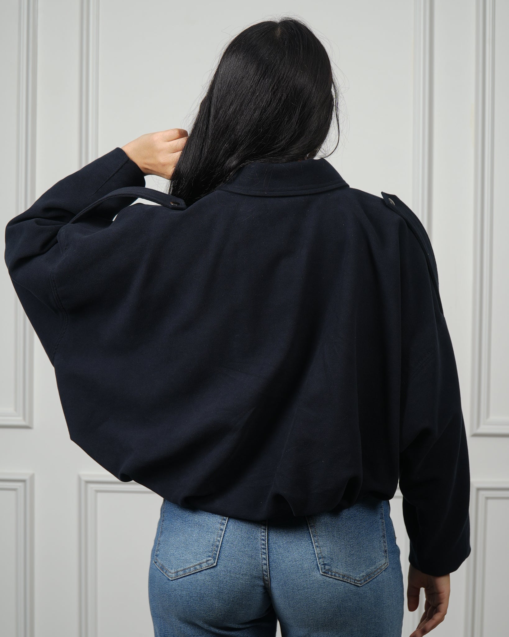 BOMBER CROP NAVY
