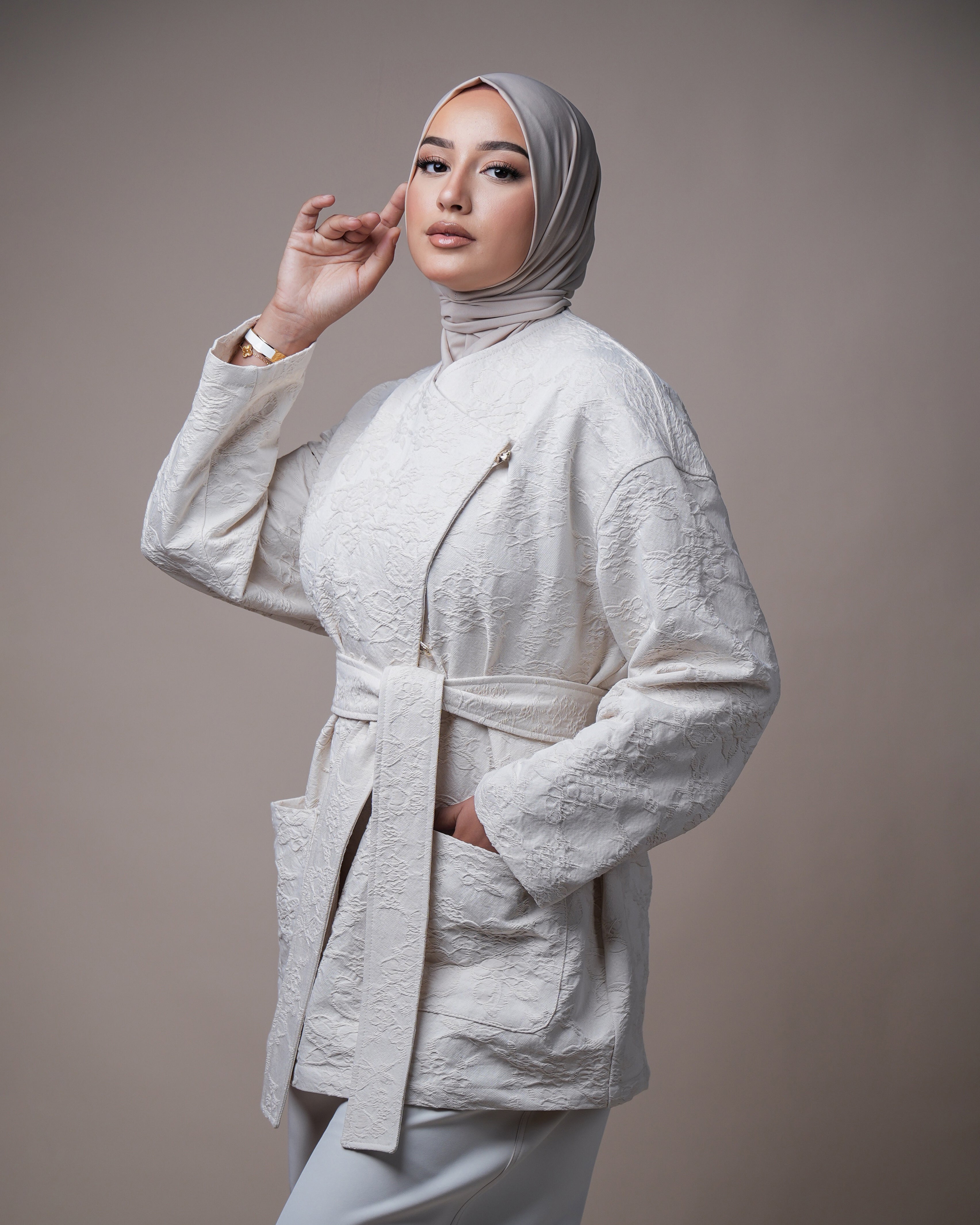 VESTE JACQUARD