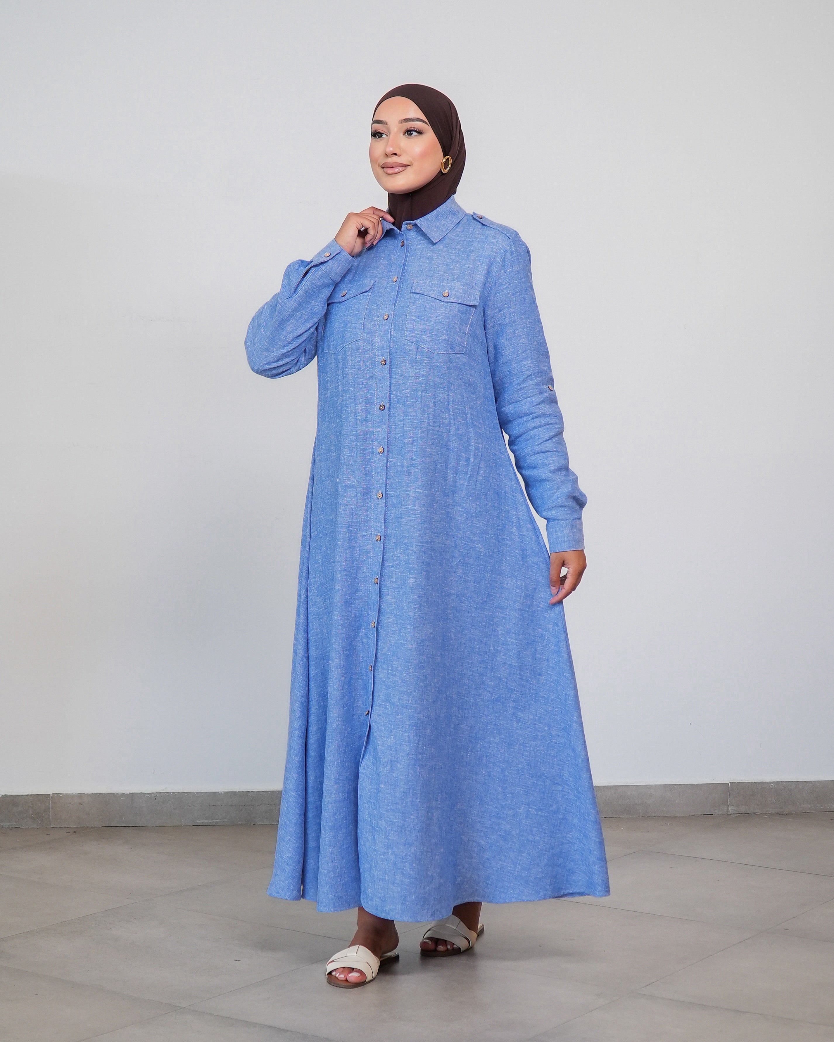 Robe chemisier chambray