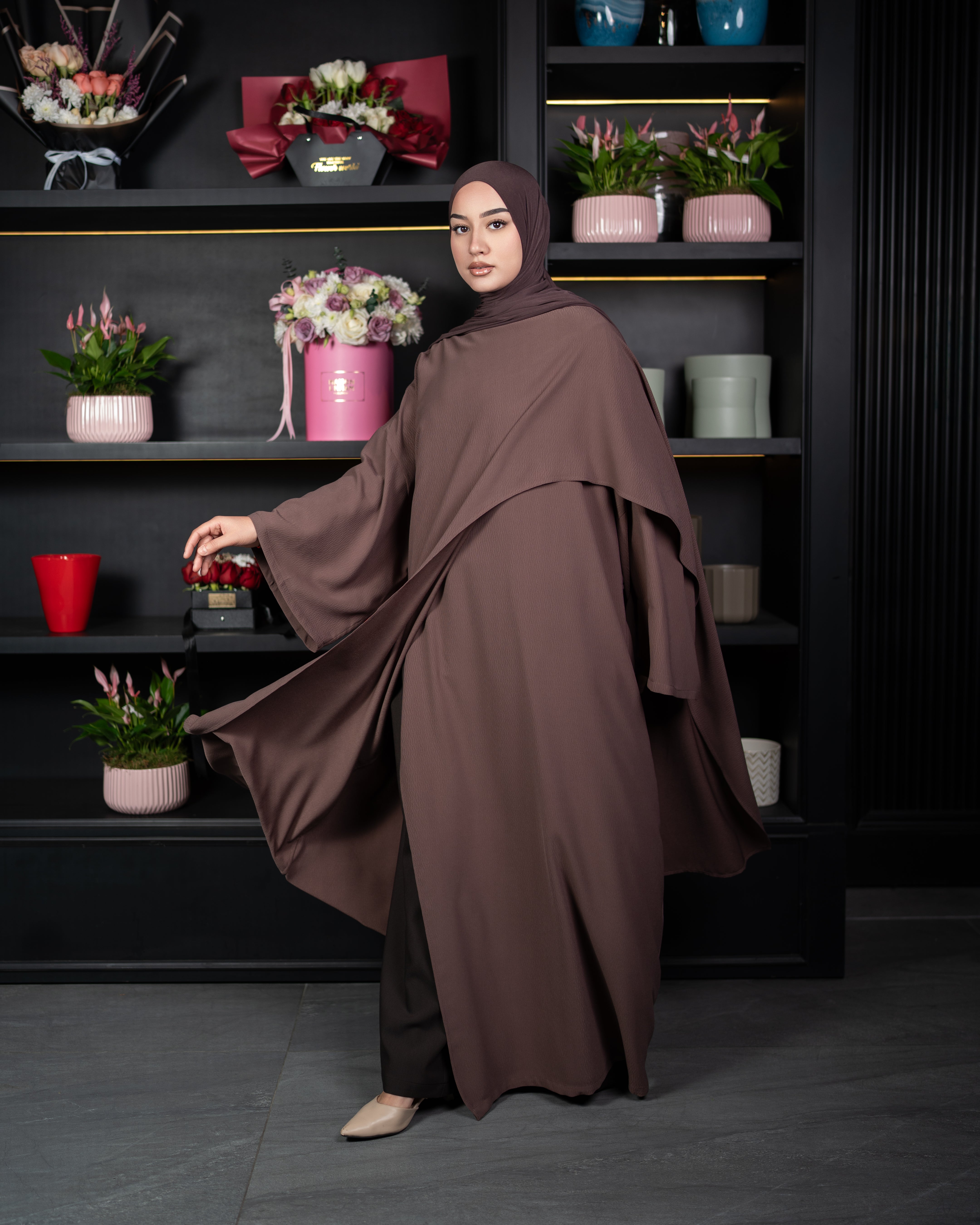 ABAYA ROSE CHOCO