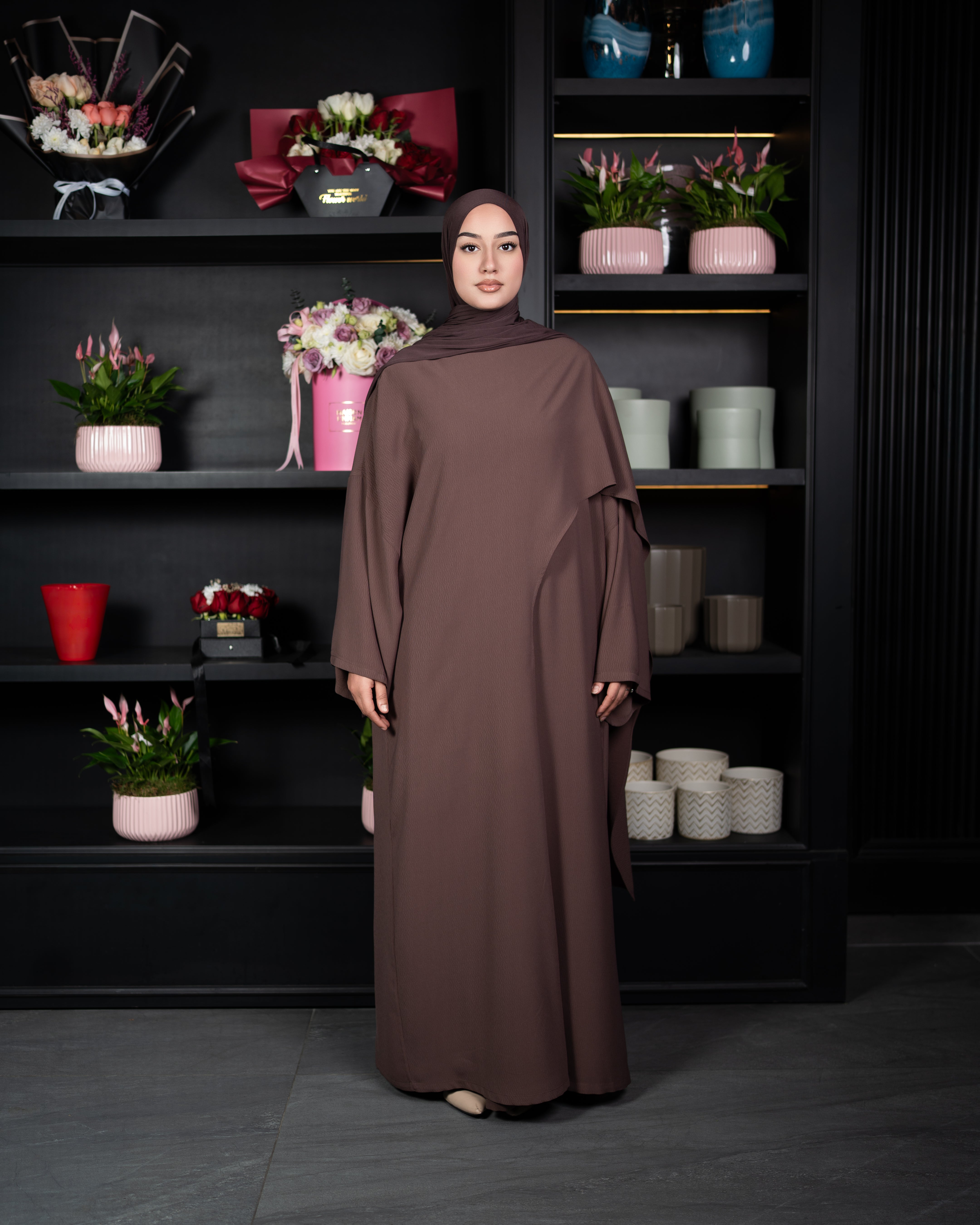 ABAYA ROSE CHOCO