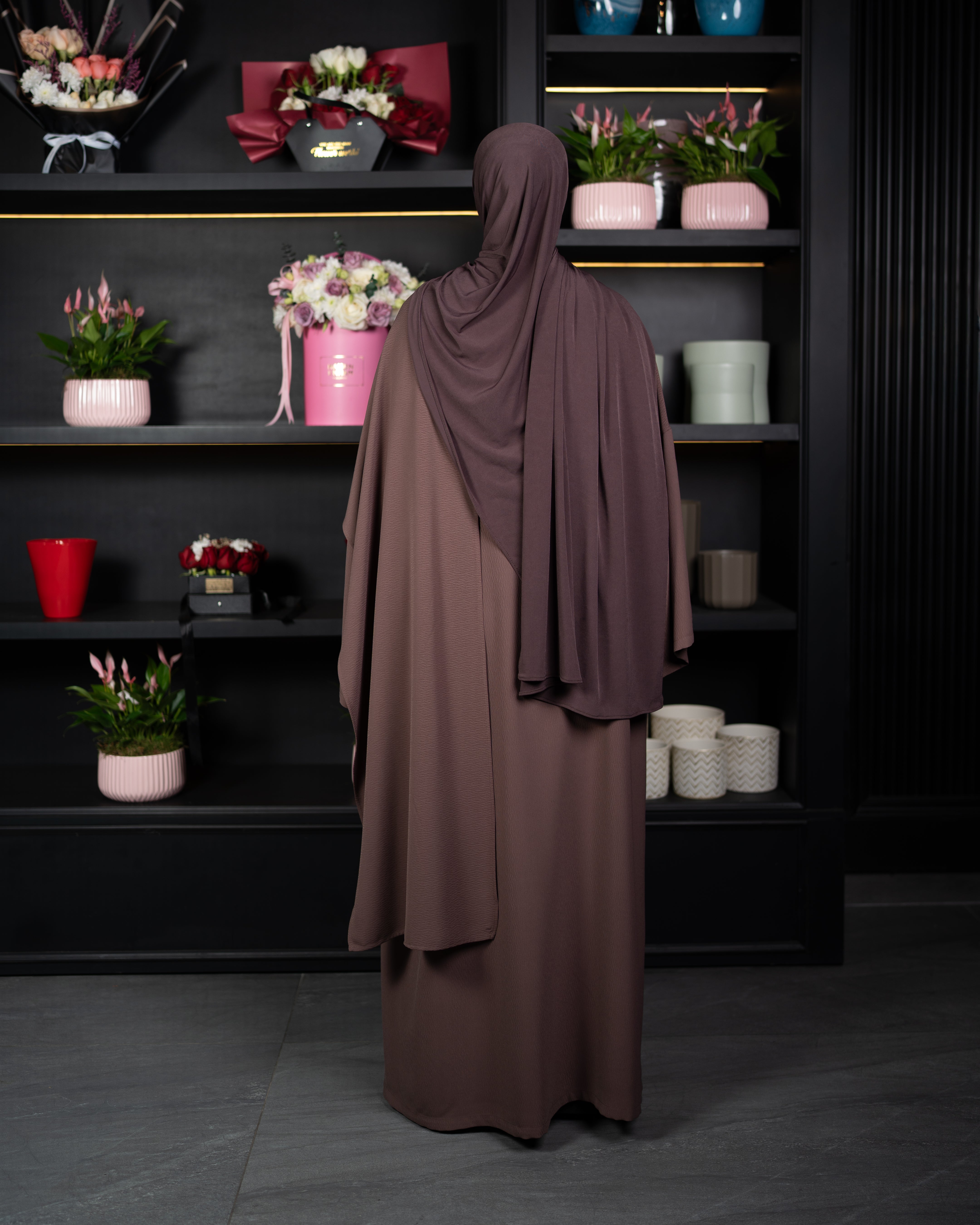 ABAYA ROSE CHOCO