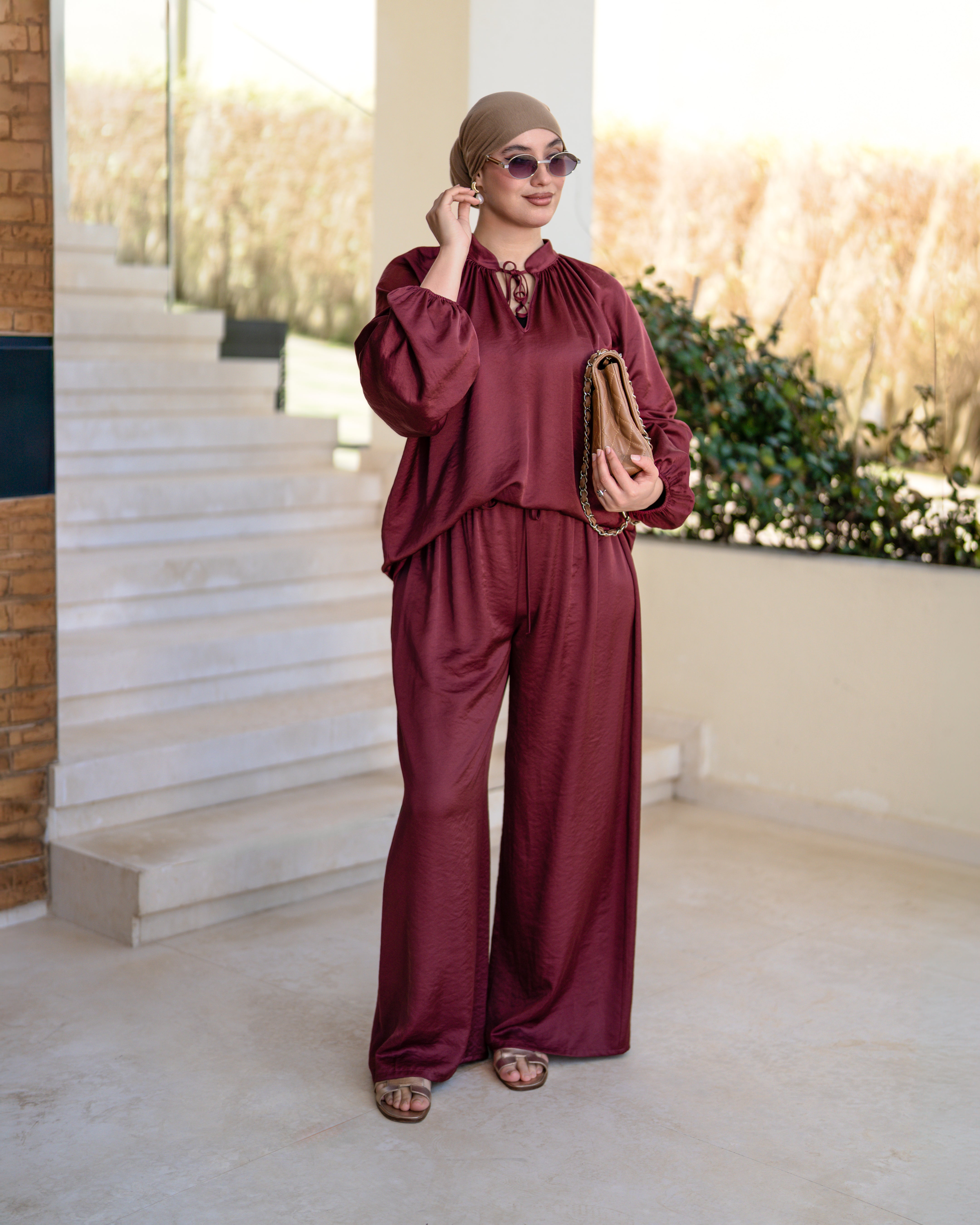 Burgundy Flow Set