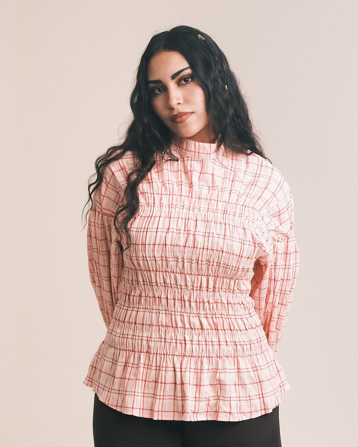 NAYLA SMOCKED TOP