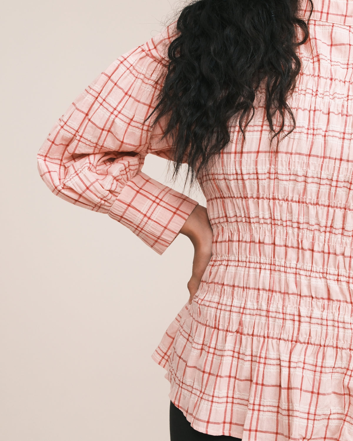 NAYLA SMOCKED TOP