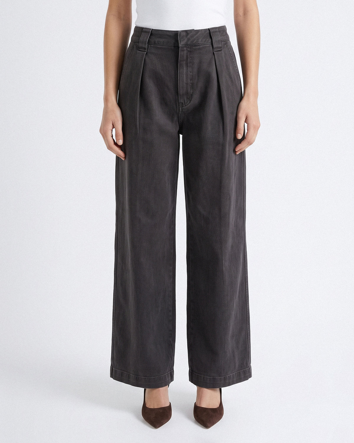 Pantalon Sienna – Gris Anthracite Délavé