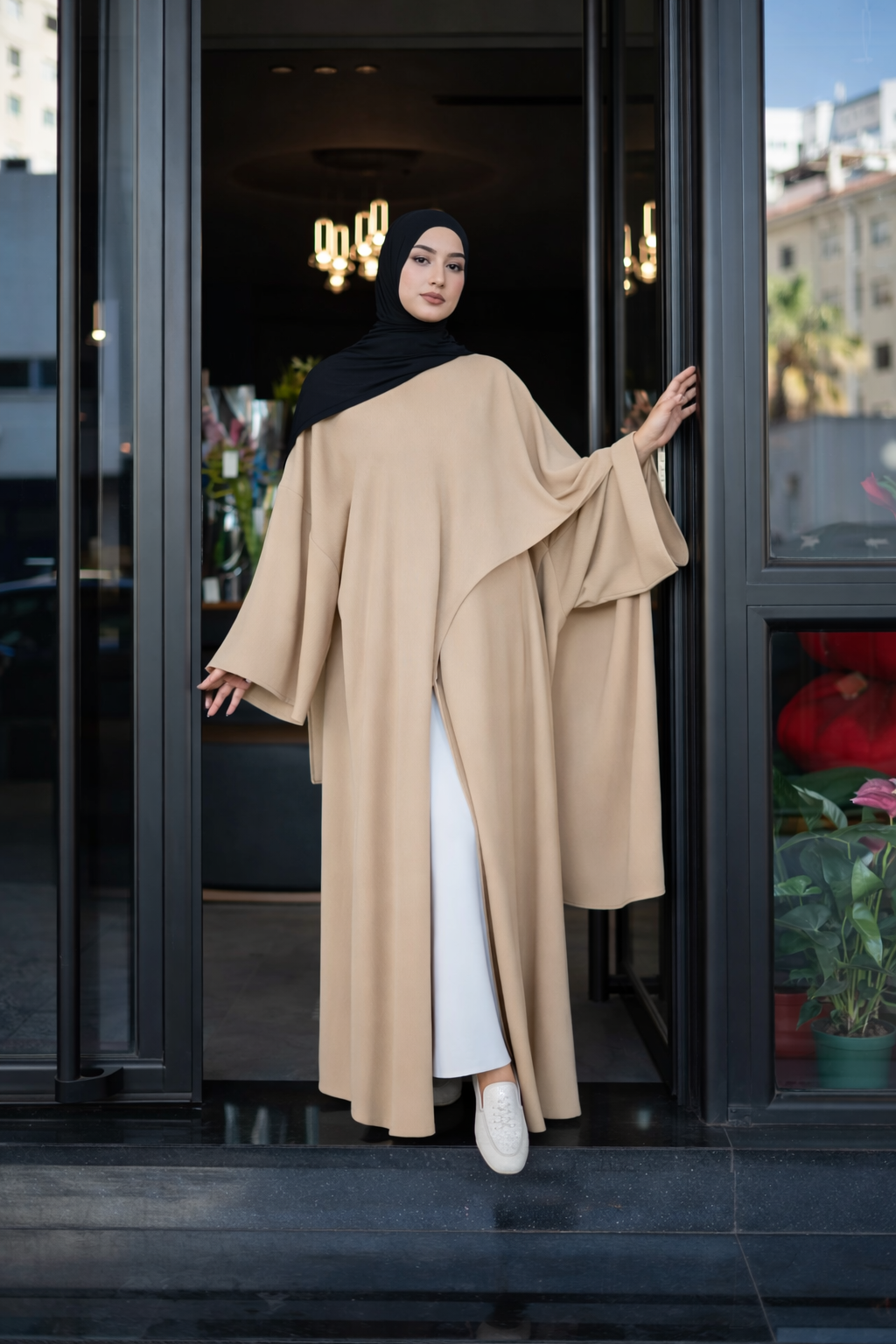 ABAYA ROSE BEIGE