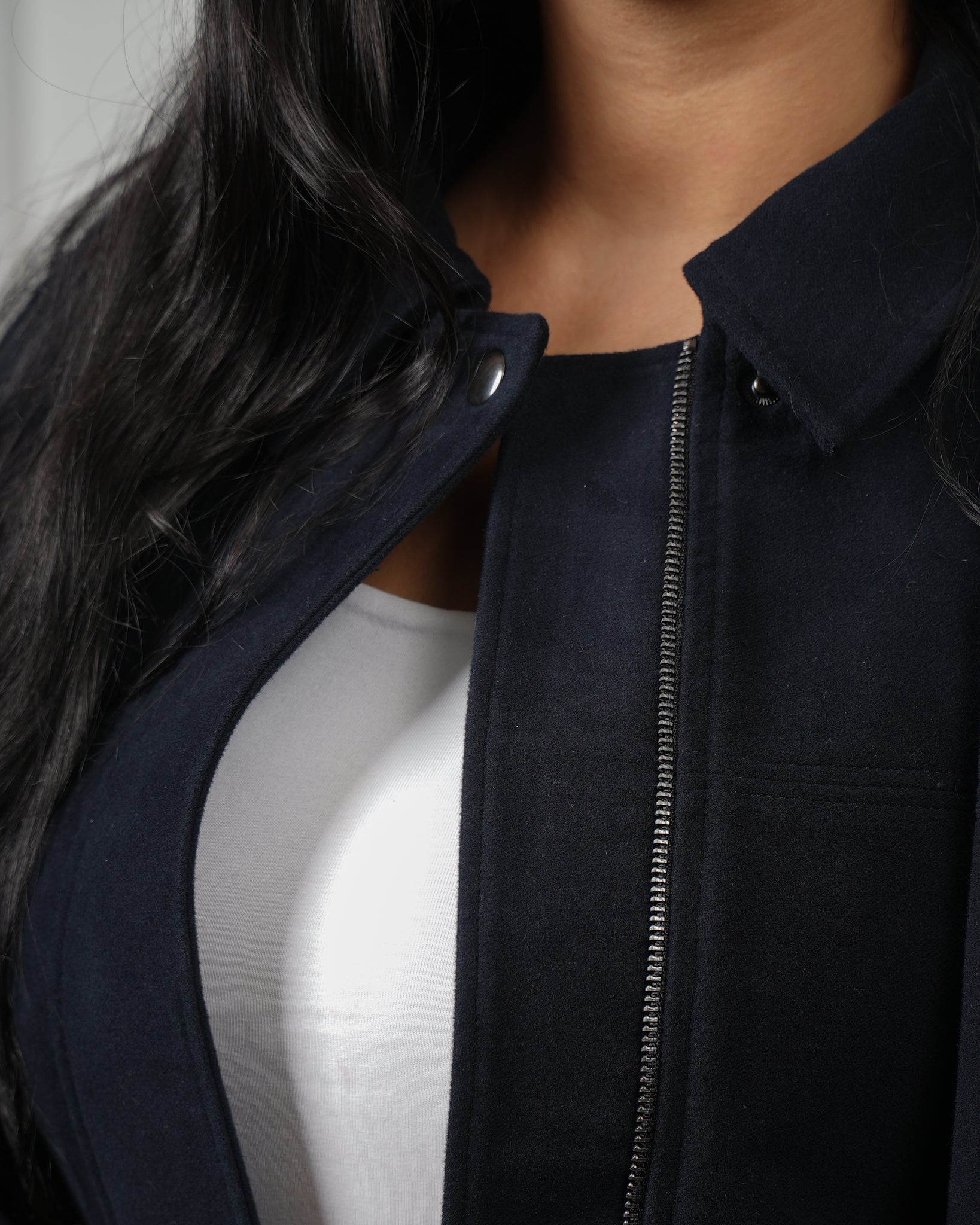 BOMBER CROP NAVY
