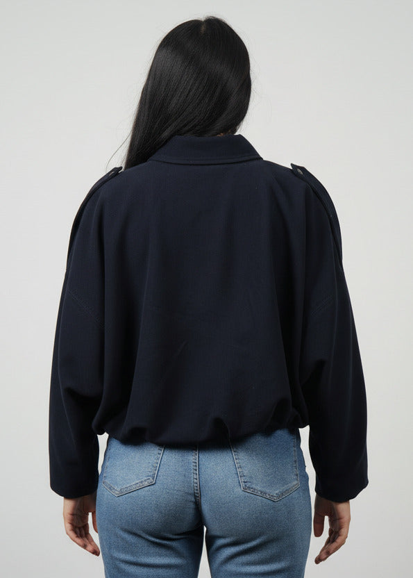 BOMBER CROP NAVY
